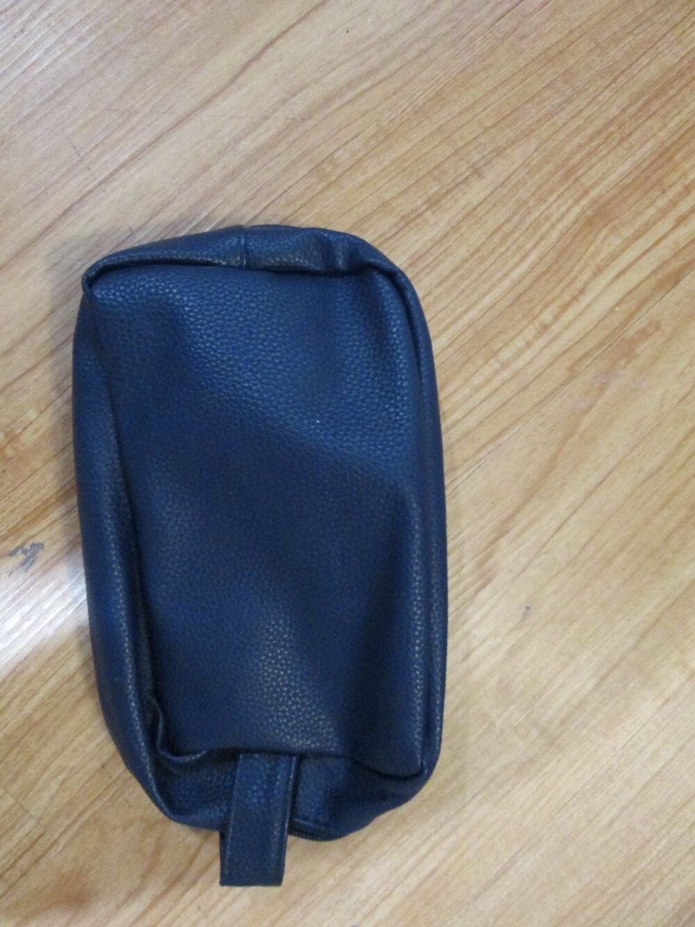 Men's blue faux leather travel/toiletry bag from Macy's